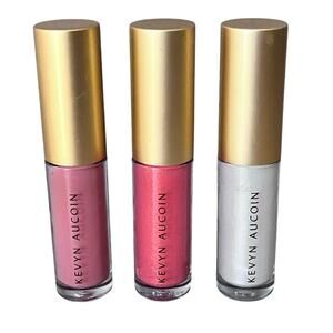 Kevyn Aucoin Lip Gloss Color TORI / POPPY TOPAZ / CYBER OPAL Set ~ Discontinued